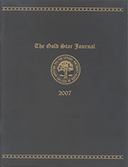 Cover of the 2007 Gold Star Journal.